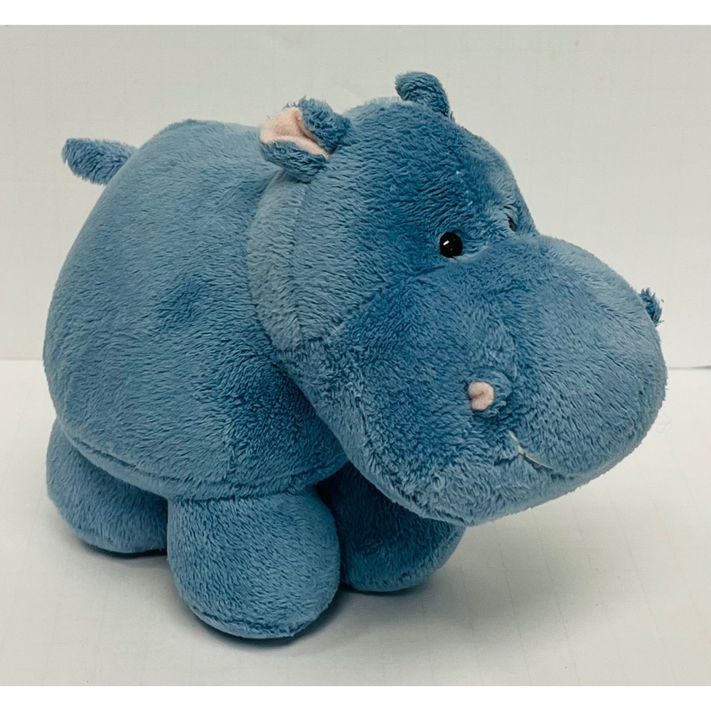 Russ Berrie Blue Hippo 6" Plush Stuffed Animal 43236 Blue Hippopotamus Toy